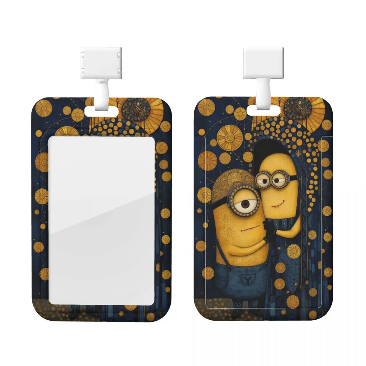 

Custom M-Minions Credit Card Holders Neck Strap Lanyard ID Badge Card Holder Men Women Funny Cartoon Schools Nurse Card Holder