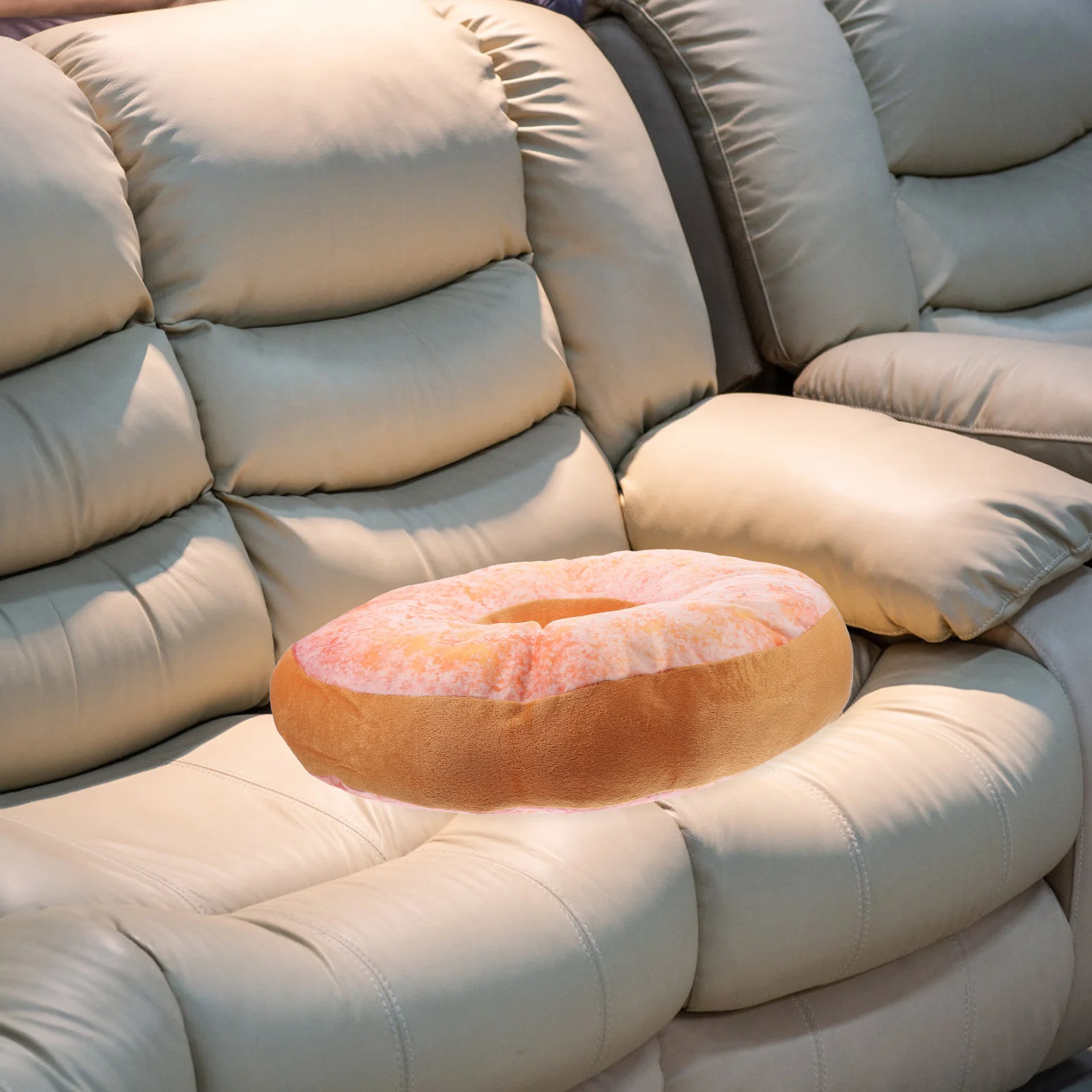 40cm 도넛 베개, 시트 등받이 지지용 도넛 쿠션, 가정, 사무실, 자동차 장식용 쿠션, 봉제 쿠션, 홈 텍스타일