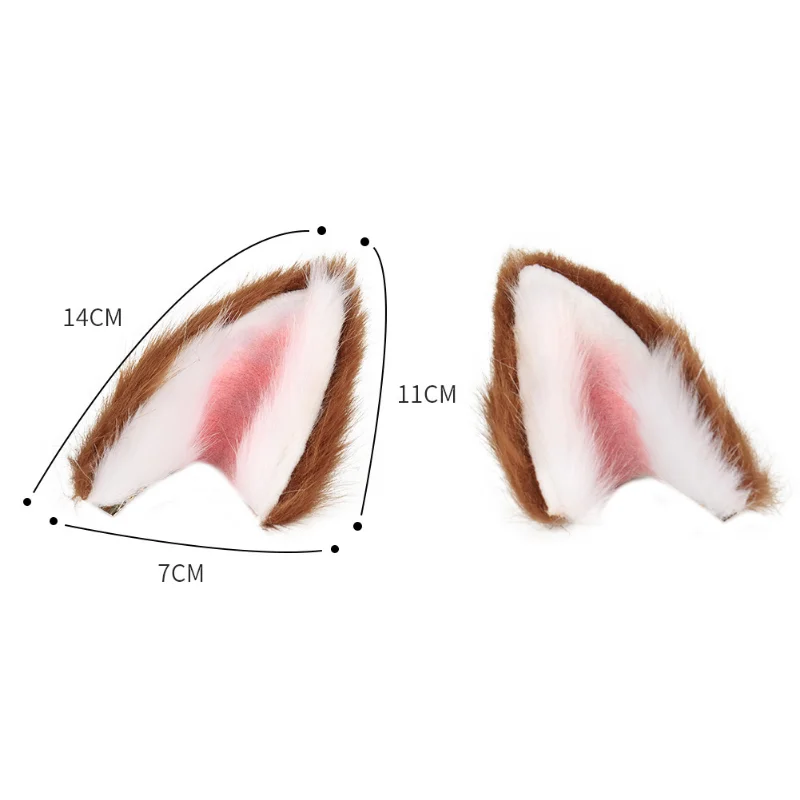 Genshin Impact Gorou Ears Headband, tocado Gorou, accesorios de Cosplay, JK Girl, accesorios de fiesta de Halloween, diadema de Aro para el cabello