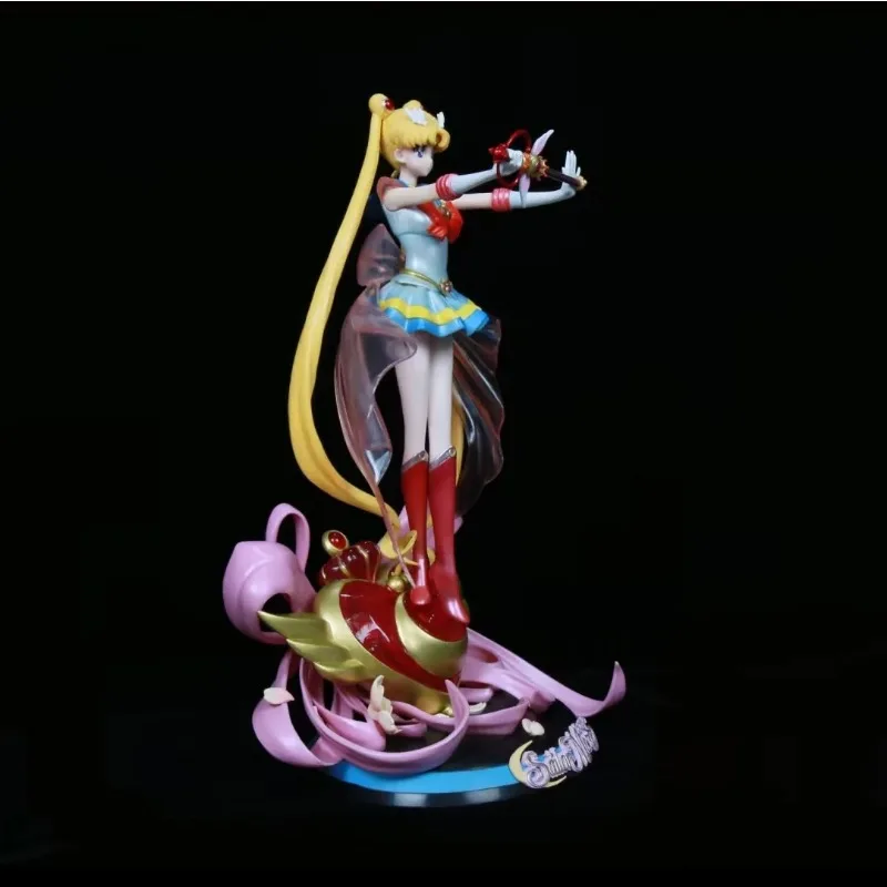 35CM SAILOR MOON Anime Figure Tsukino Usagi Action Figures toys model statue Collection Desktop decoration Pendant girls Gifts