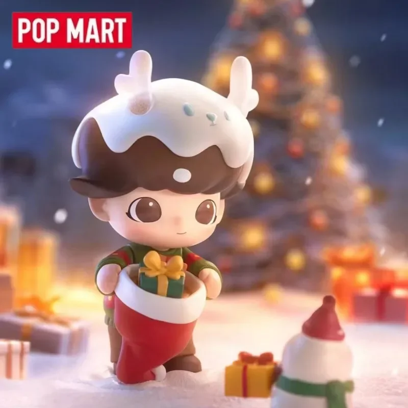 

POP MART DIMOO Christmas Gift Blind Box Toys Kawaii Anime Action Figure Surprise Mystery Box Dolls Girls Gift