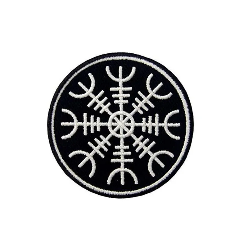 Nordic Viking Patches Runa Odin Logo Vking Compass Morale Badge Tactical Armband Haftowane naszywki na rzepy