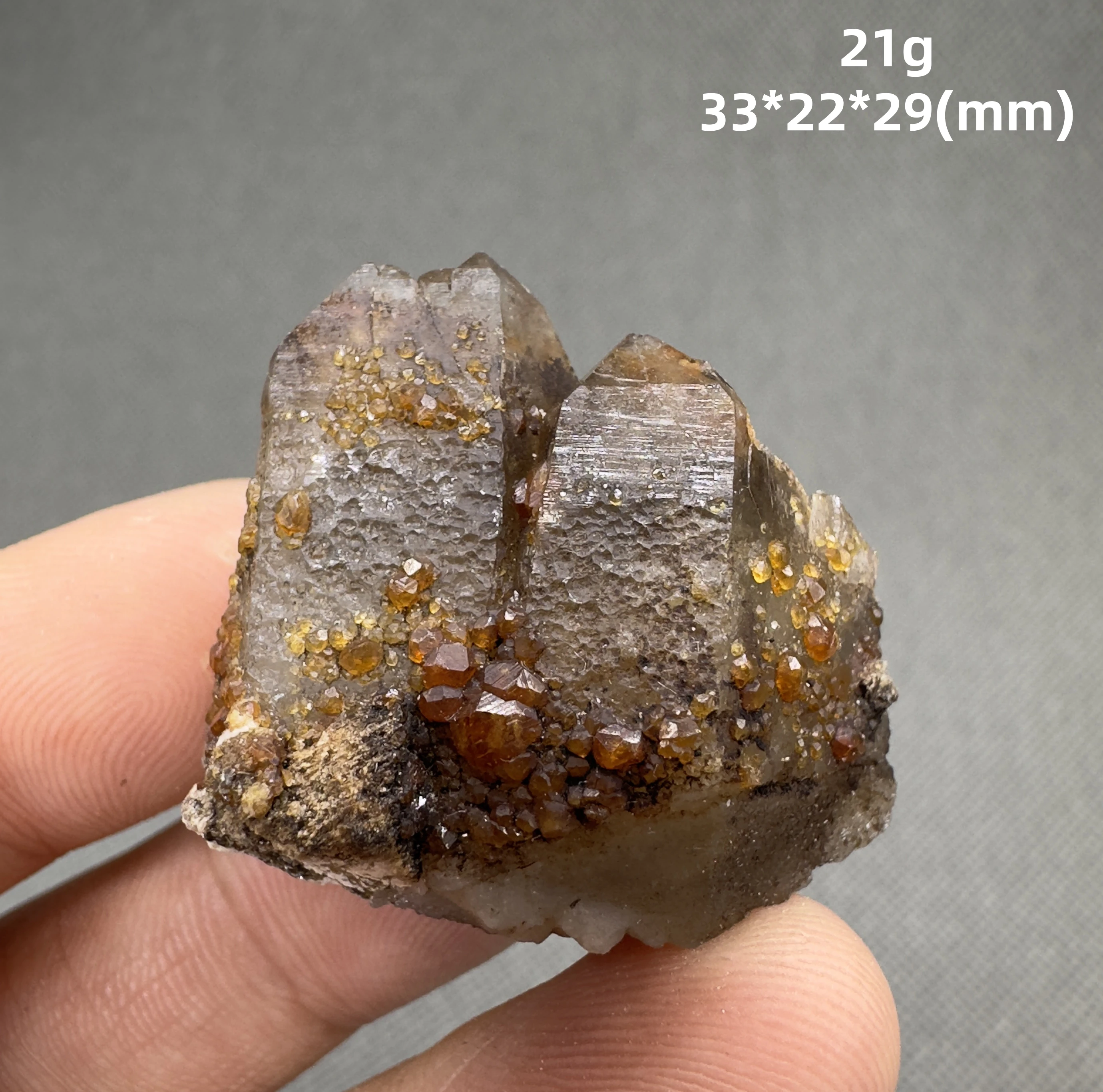 

Natural florescent Hyalite and garnet symbiosis mineral specimen + healing quartz crystals and stones rock gemstone