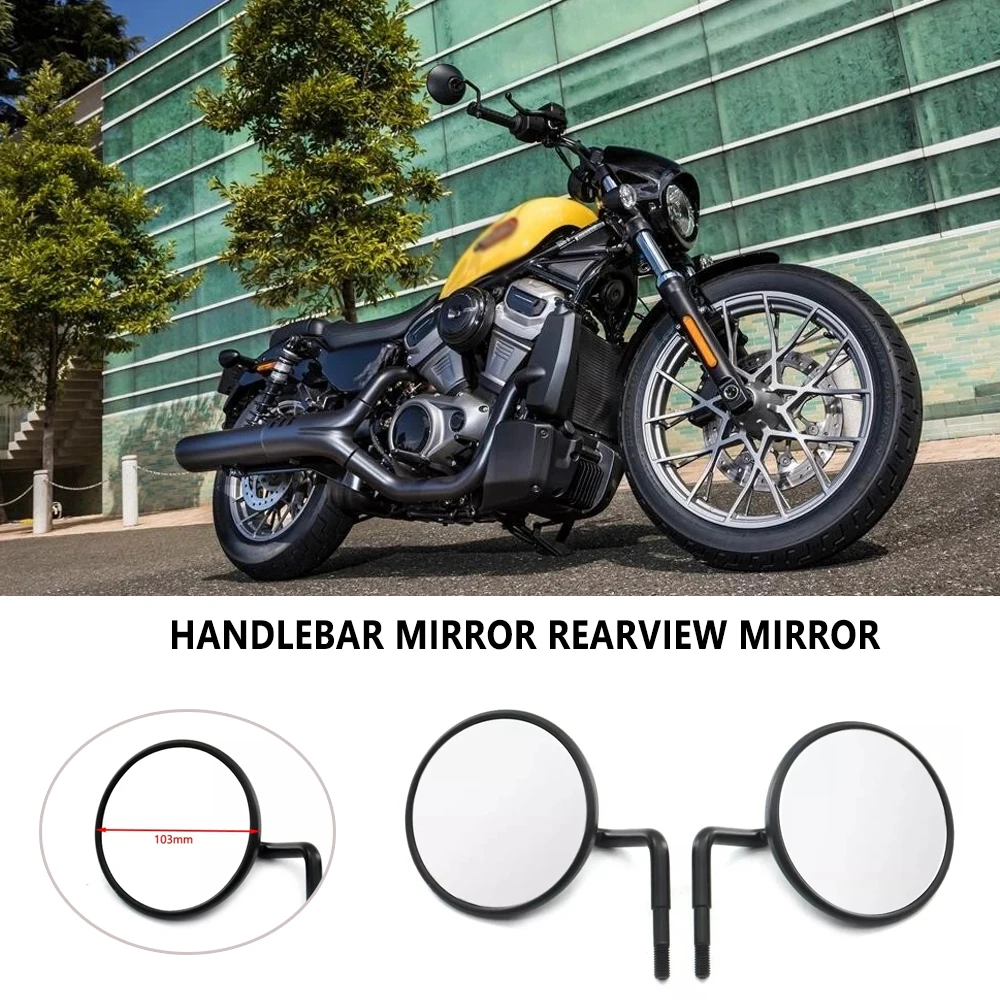 ملحقات جديدة للدراجة النارية مرايا الرؤية الخلفية حامل زجاجي لـ Sportster S1250 Nightster 975 RH1250s RH975 2022-2024
