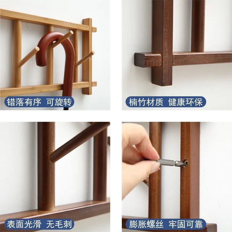 Coat rack Wall type home entry hook Indoor household simple wall multi-functional foyer entrance Hanger