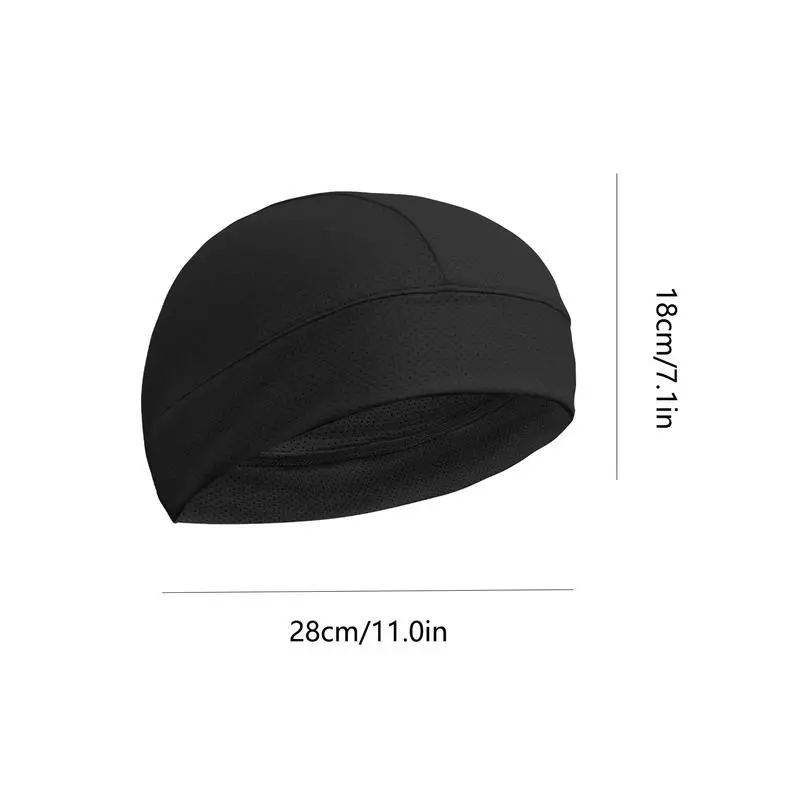 Motorcycle Cycling Hat Moisture-Wicking Men Sports Beanie Hat Motorcycle Hard Hat Sweat Liner for Hiking Mountaineering Camping