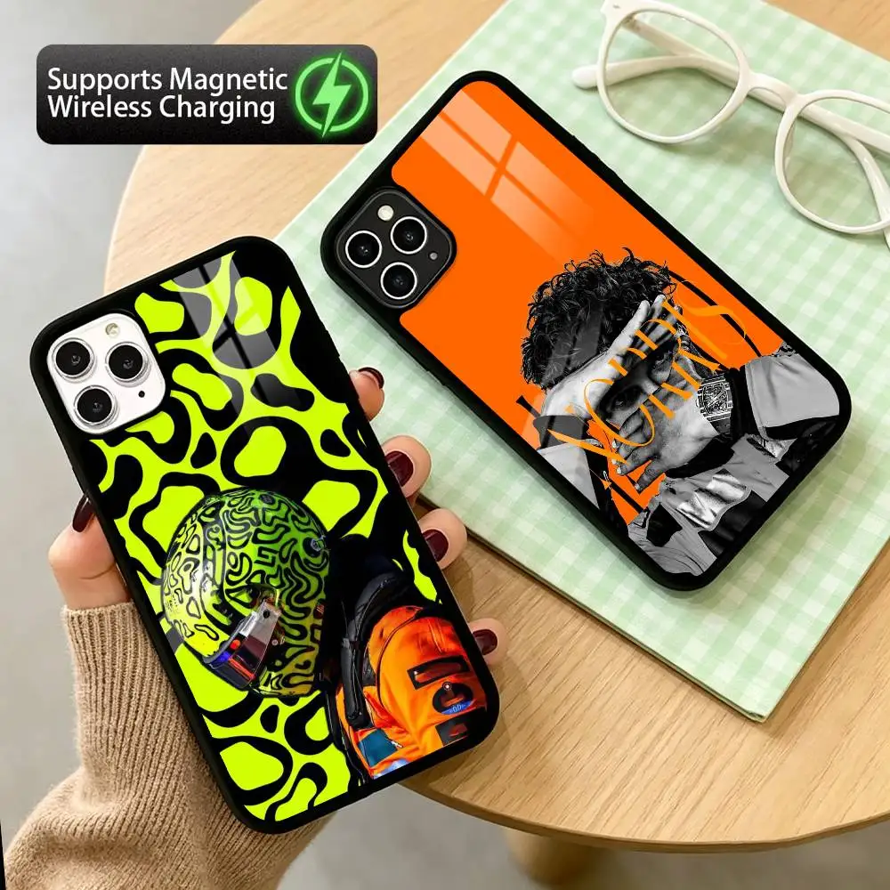 

l-Lando n-Norris LN4 Racer Phone Case For iPhone17,16,15,14,13,12,11 Plus,Pro Compatible with magnetic wireless charging