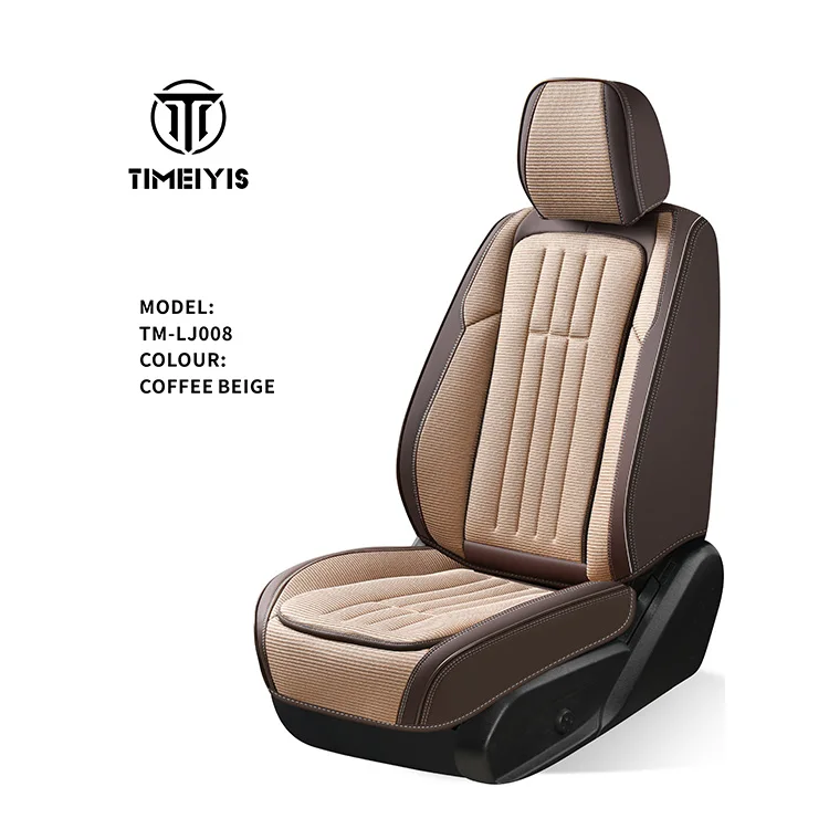 Hot Selling Universal Full Leather Fashion Breathable Durable Simple Style High End Complete Set of Car Seat Cover