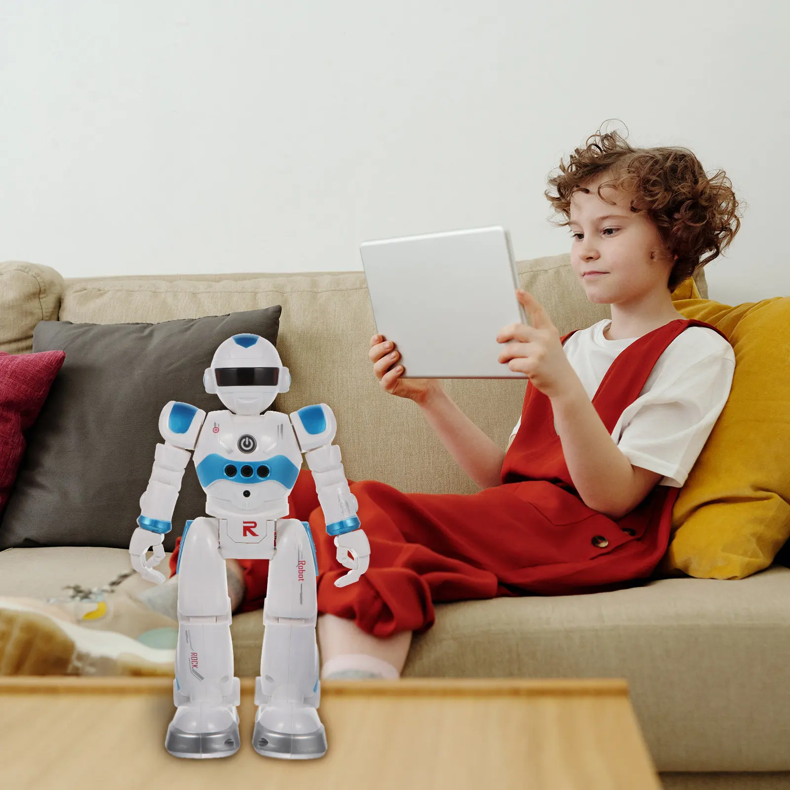 

1Set USB Charging Rc Remote Control Electronic Robot Walking Singing Dancing Educational Smart Robot for Children