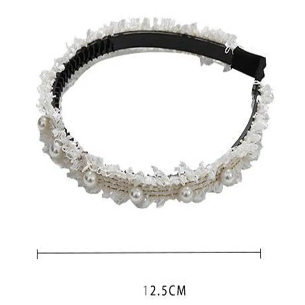 Lace Fashion Flower Headress Hair Accessories Woven Hairband Korean Style Hairband Women Headband Wide Hair Hoop