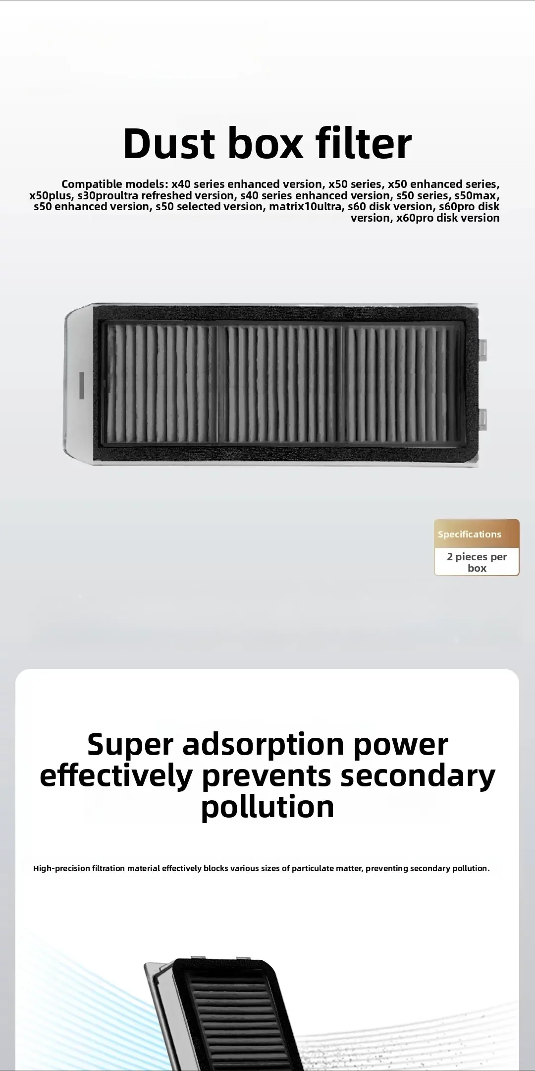 Sweeping Robot, Sweeping Robot Dust Box Filter