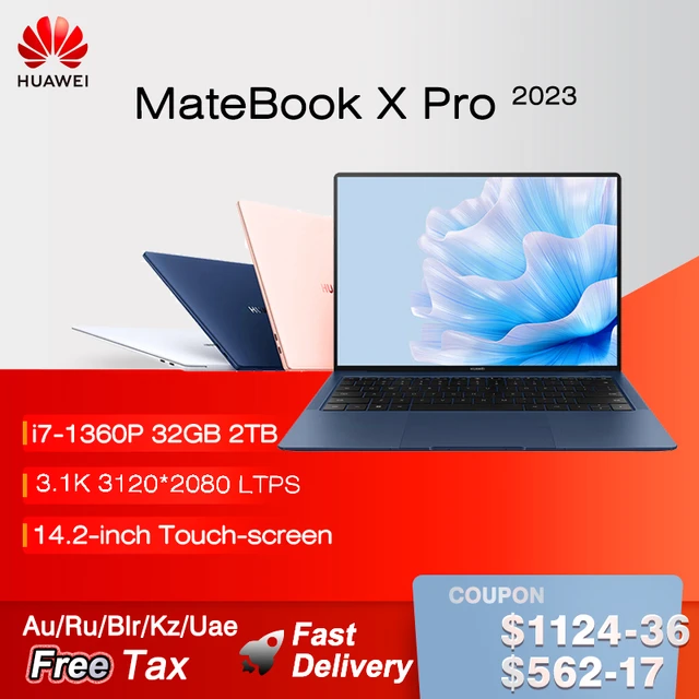 2023 HUAWEI MateBook X Pro Laptop i7-1360P 16/32GB 1/2TB 13th Core Notebook  14.2-inch 3.1k Touch-screen Computer HDR Vivid LTPS