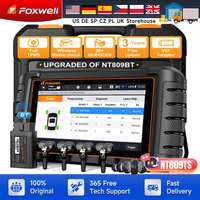 FOXWELL NT809TS TPMS Programming Tool All Systems Diagnostic Tool Bi-Directional Control 30+Reset OBD2 Bluetooth Automotive Scan