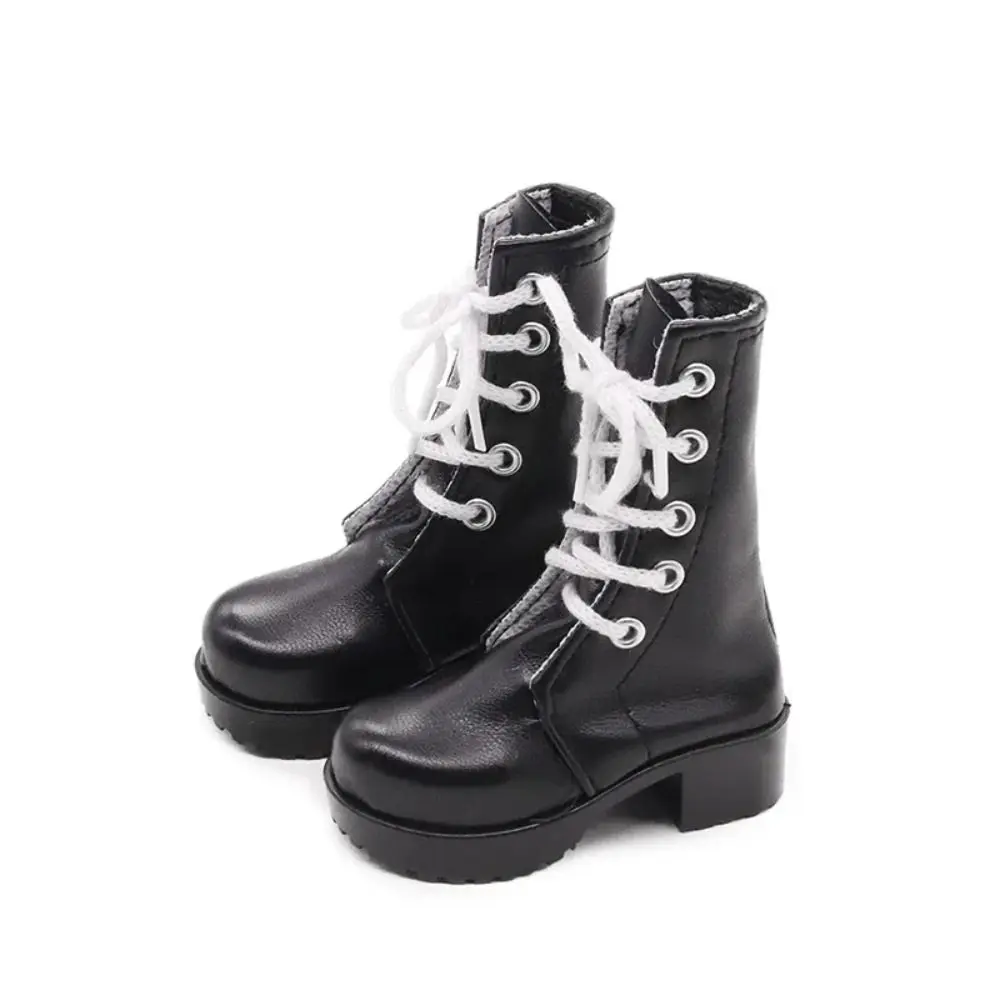 

Retro Brown Doll Boots Leather Shoes Casual Wearing 60cm Doll Shoes Handmade Mini Shoes Doll Long Boots Doll Accessories