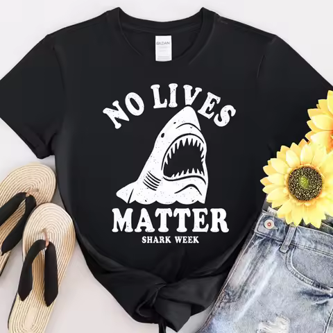 32 No Lives Matter Shark Week Funny Vintage T Shirt