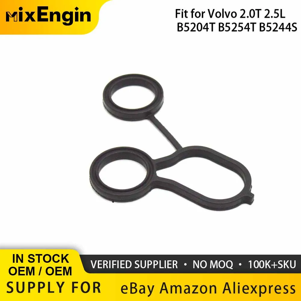 Engine Parts AUTOMOTIVE Genuine Oil Filter Housing Gasket Fit 2.0 2.5 T B5244 For Volvo V50 S40 S80L S60L XC60 C30 V60 2.0T 2.5T