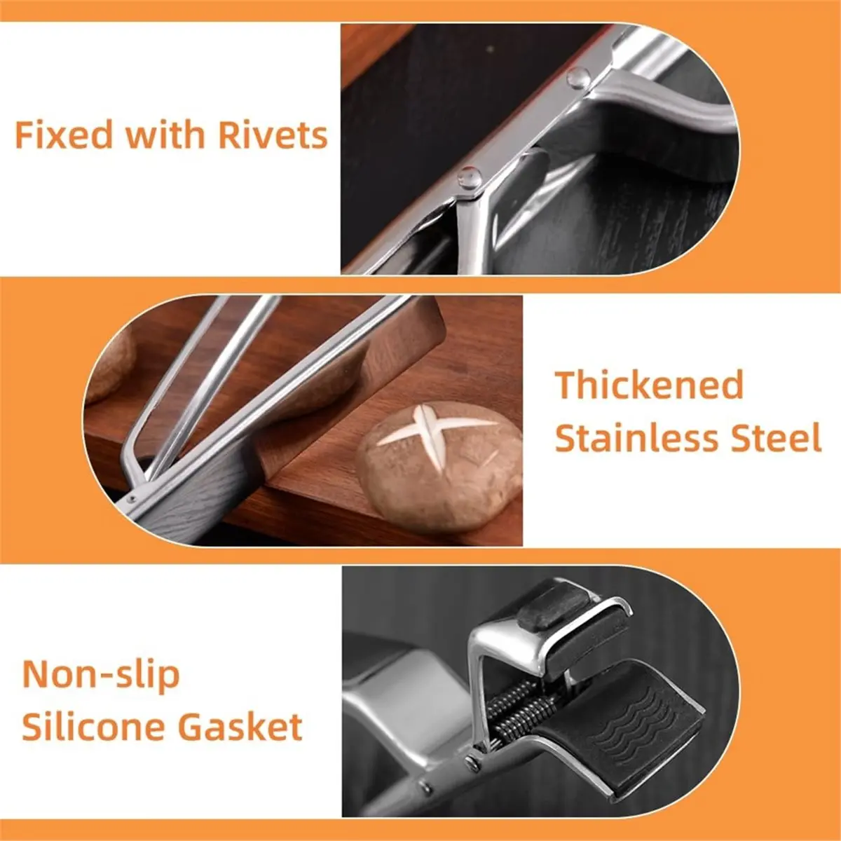 Stainless Steel Anti-Scalding Clip Bowl Plate Clamp, Multi-Purpose Anti-Scald Bowl Holder Clip for Kitchen,Plate Gripper