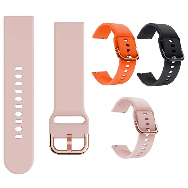 

20mm/22mm band For Amazfit GTS/2/2e/3/4 GTS2 Mini/GTR 4/3/Pro/47mm/GTR2/2e/stratos 2/3 Silicone Bracelet Amazfit bip Watch strap