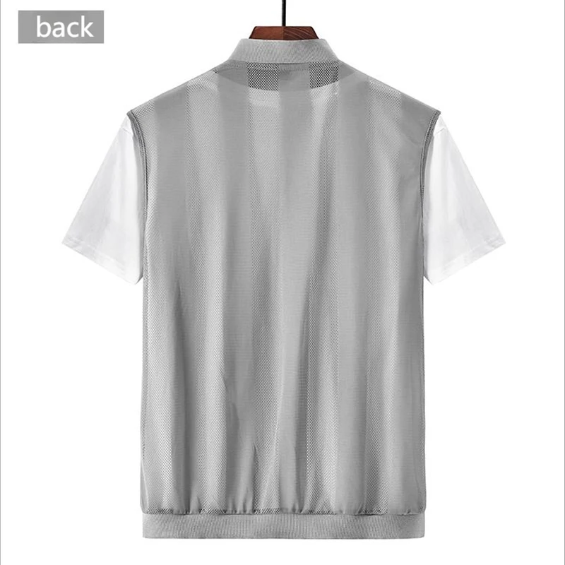 Summer Ultra-thin Men's Vest Women Sleeveless Shoulder Vest Sports Thin Undershirt Light and Breathable Outdoor Angling Tourism