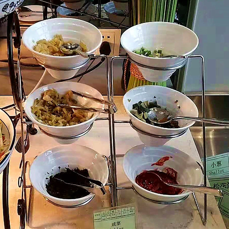 YJQ buffet hotel small material table shelf display box hot pot restaurant seasoning rack commercial