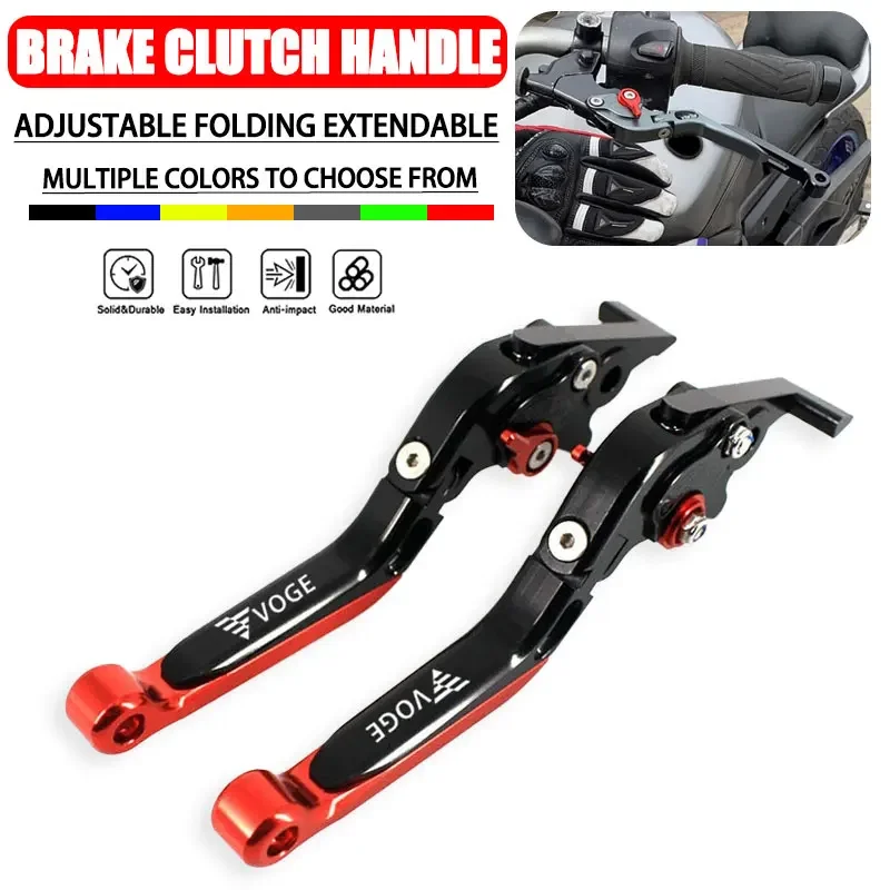 CNC Motorcycle Accessories Are Suitable for Longxin VOGE LX500R LX500DS LX650DS Foldable Telescopic Brake Clutch Lever LX500R