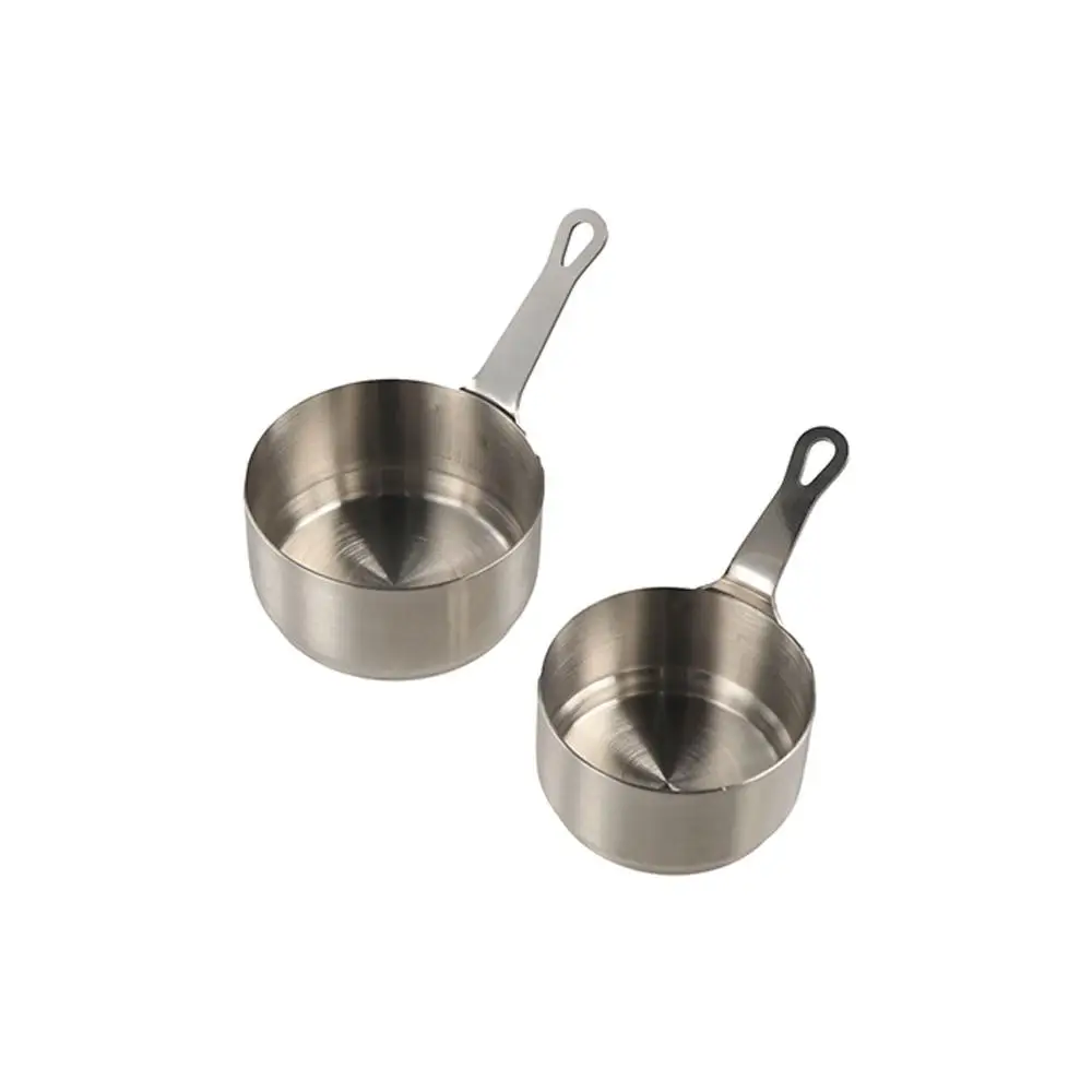 

Measuring Cup Stainless Steel Sauce Cup Non-rust 50/80/100ML Sauce Dipping Bowl with Handle Mini Sauce Pan Salad
