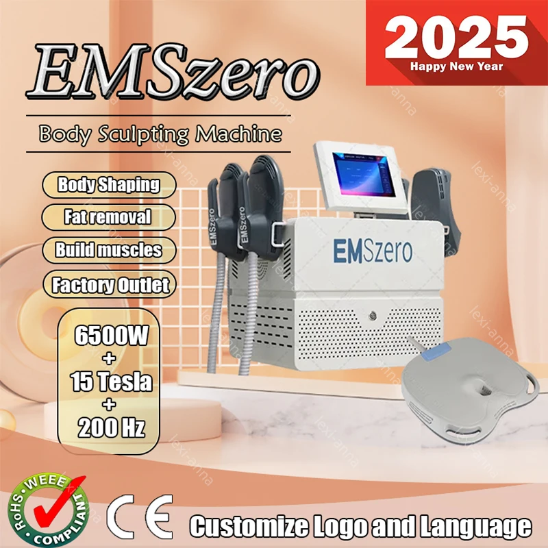 

2025 Weight Loss 200HZ EMSzero RF Neo Fat Removal 15Tesla 6500W Nova Body Shaping Muscle Machine Weight Electromagnetic