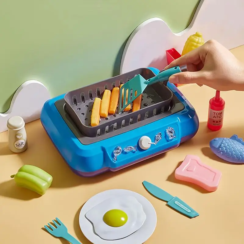 20PCS Multi-functional Induction Kitchen Cooking Set DIY Children\'s Play House Toy Food Recognize Change Color Toys Kids Gifts