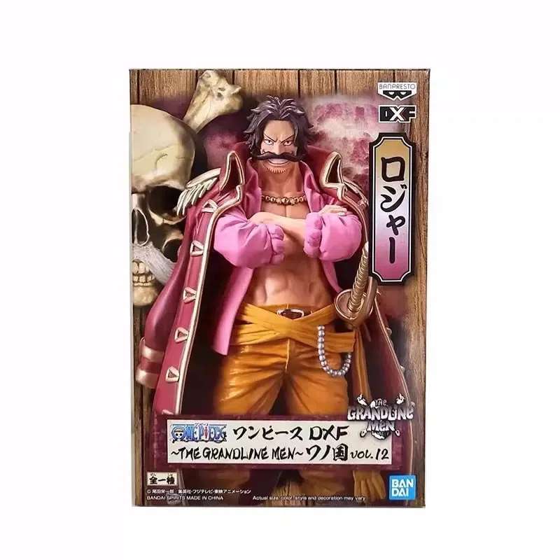 Bandai Original Anime One Piece DXF Grand Line Wano Country Gol·D·Roger 17cm PVC Action Figure Collection Model Ornament Toy