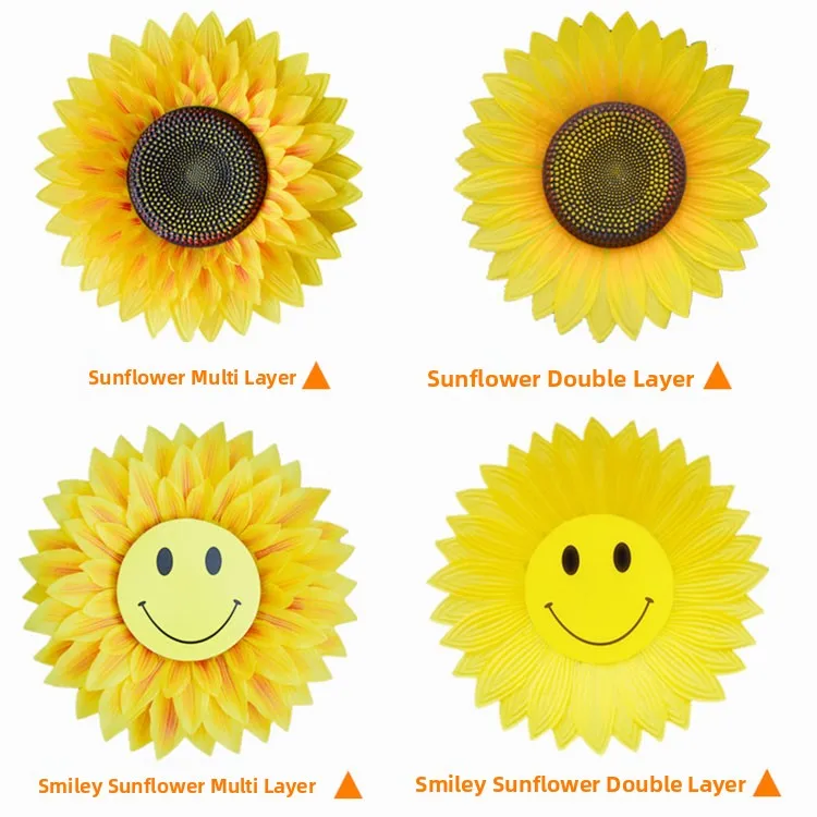 زهرة عباد الشمس الإبداعية للرقص للأطفال الصغار، زهرة محمولة باليد على شكل زهرة الشمس للمناسبات الرياضية