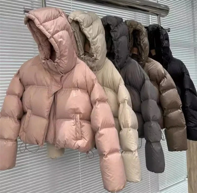 

Winter Down Cotton Jacket Thick Warm Women Hooded Puffer Coat Loose Casual Overcoat Cotton-padded Jacket Female Outerwear