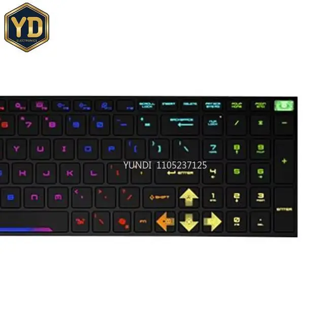 YD Black Laptop Backlit Keyboard For MSI Raider 18 HX AI A2XW A2XWJG A2XWIG English US No AI Key No Frame New
