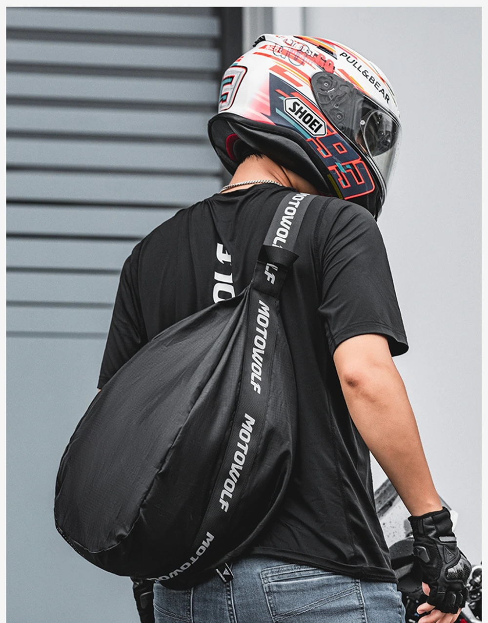 Motorcycle Helmet Bags Female Men Travel Moto Bags Reflective Large Capacity Motorcycle Helmet Backpack Accessories