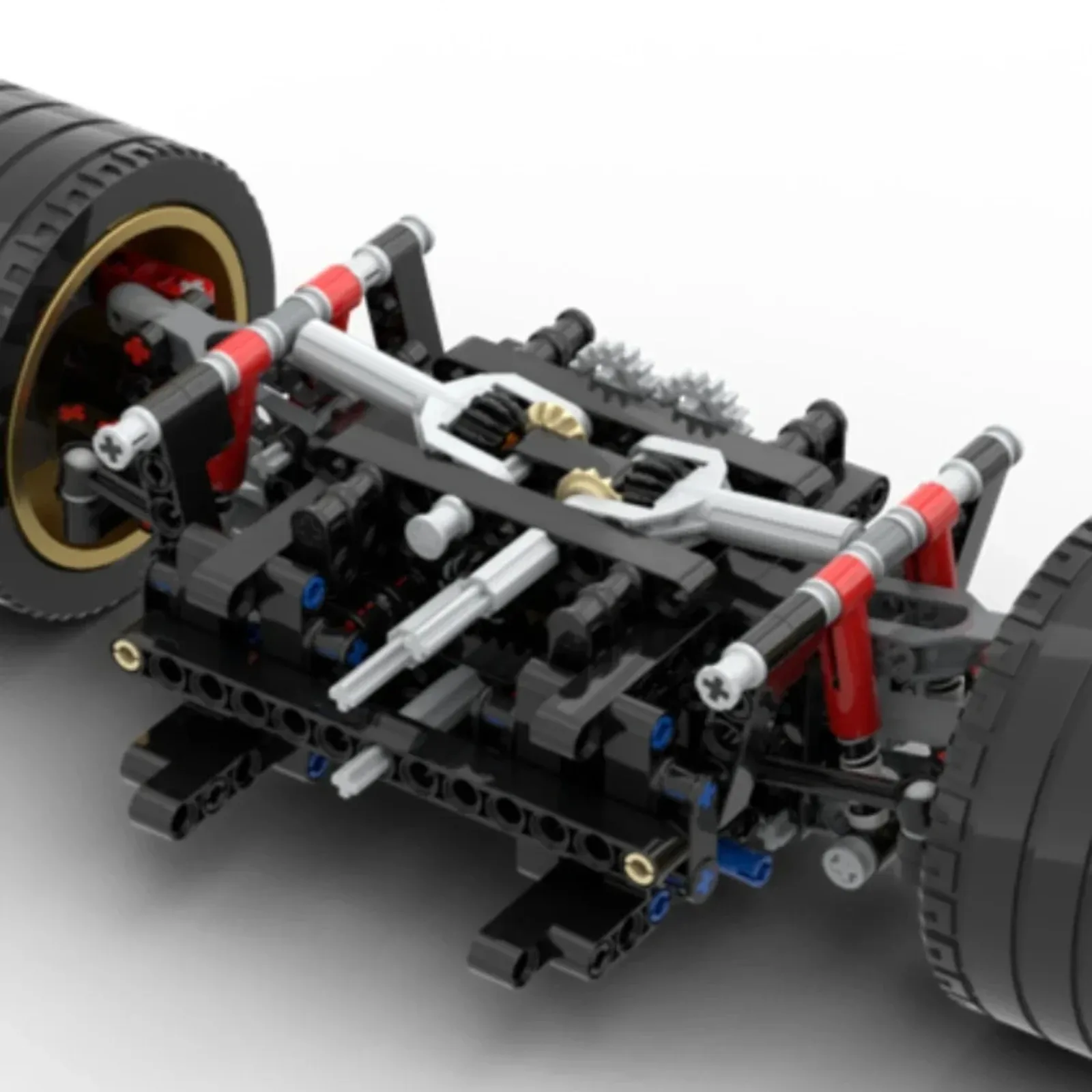 ชุดตัวต่อ MOC-120095 จำนวน 284 ชิ้น พร้อมระบบกันสะเทือนแบบปรับได้ ระบบพวงมาลัย และระบบขับเคลื่อนแบบดิฟเฟอเรนเชียล ของเล่น STEM