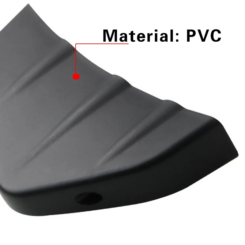 4 stücke Universal Carbon Faser Auto Geändert Hinten Stoßstange Diffusor Spoiler Schwarz Rot ABS Hinten Lip Diffusor Anti-kollision – Detail 7