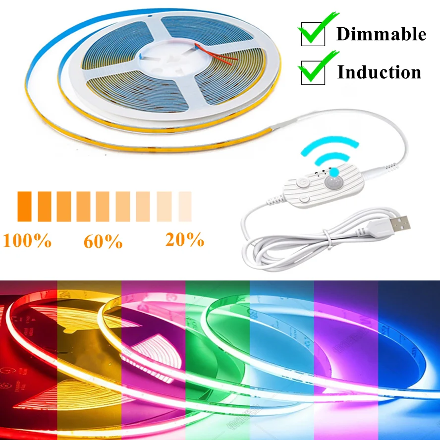 Lighting Decor And More - 3 standen dimbare 5V USB COB
