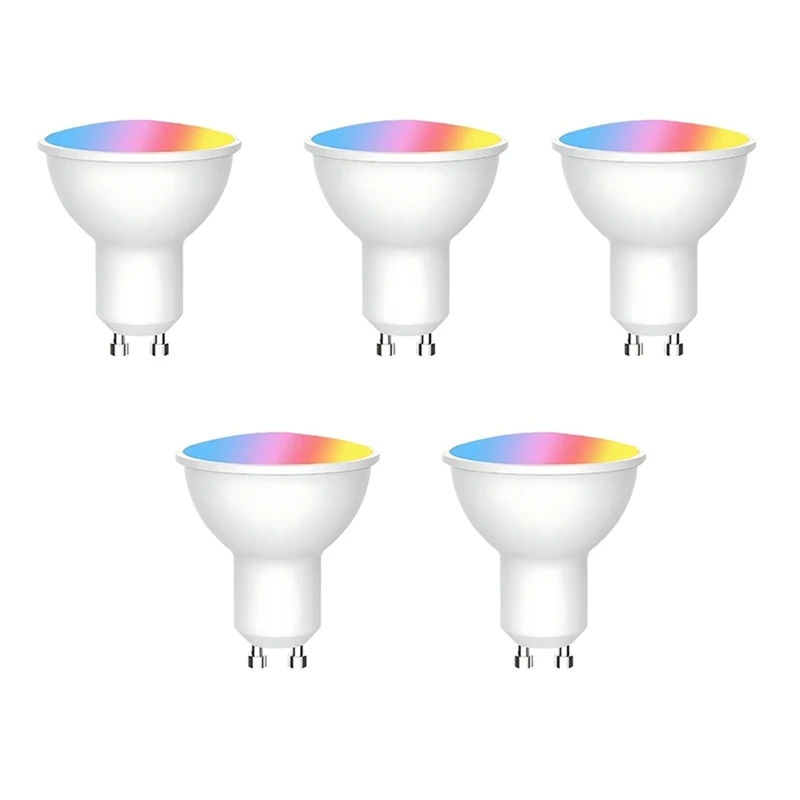 DT16 30PCS Tuya WiFi GU10 Smart LED Light Bulb Dimmable 6W 220V Smart Life App Control Works with Alexa for Google