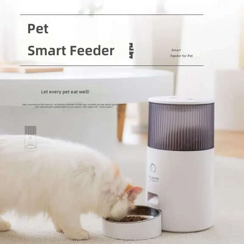 Automatic Pet Feeder for Cats and Dogs Smart Timer Feeding Machine with Portion Control for Cat Food Dog Food Bird Food