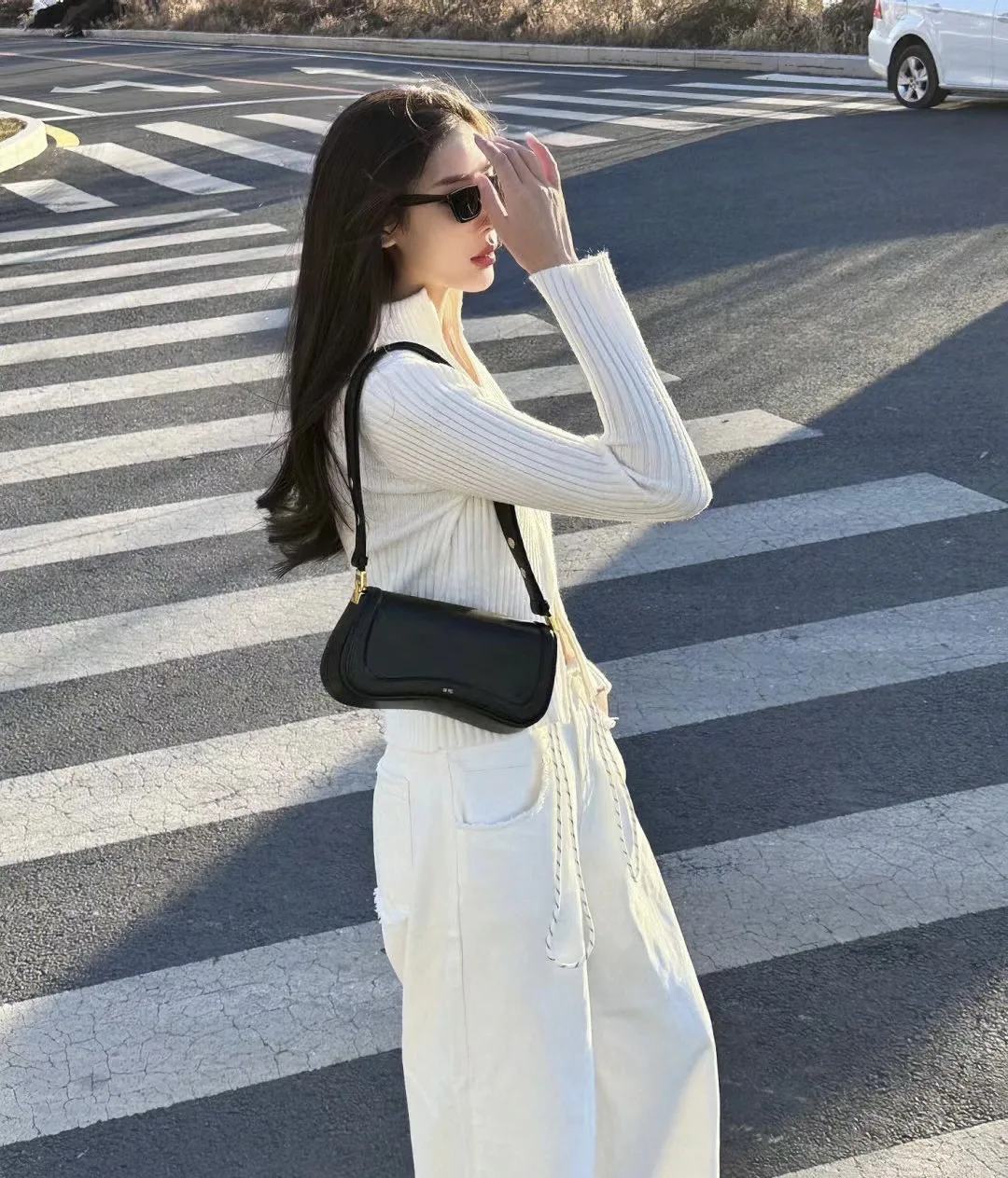 JW PEI Pudding Bag, French Style, Niche Bag, Women's, High-End, Simple, Underarm, Crossbody Bag