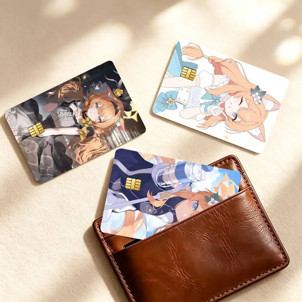 I-Iochi Mari Blue Archive Game  Credit Card HD Stickers Small Chip Waterproof Sticker Game Card Decal Gift