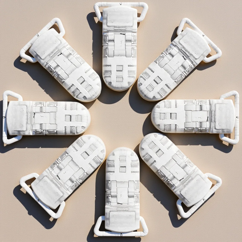 25 قطعة من مشابك اللهاية البلاستيكية على شكل حرف T مشابك شارة شفافة لصياغة ملحقات الرضع الآمنة ومشاريع الشريط بنفسك #1