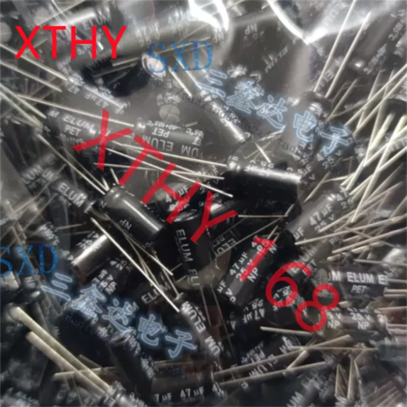 25V 47μF 47μF 25V brand new original non-polar audio mid-range electrolytic capacitor dimensions 6*11