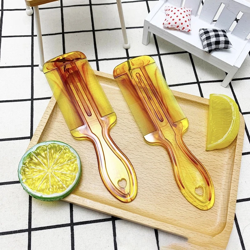 High Quality Double Sided Head Lice Comb With Handle Fine Tooth Flea Removal Hair Comb Dandruff Removal For Styling Tools