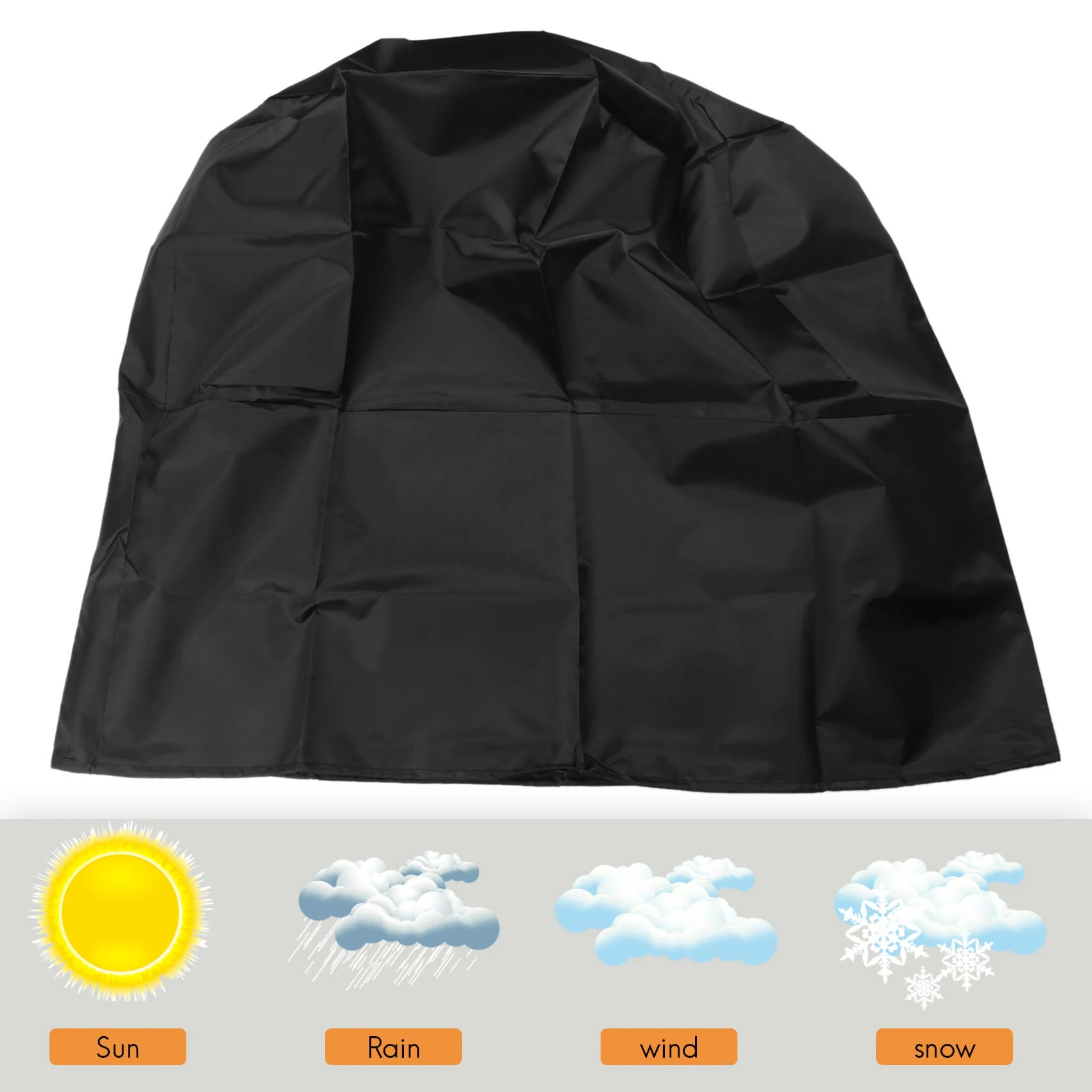 Cubierta impermeable para barbacoa, cubierta para parrilla de barbacoa con revestimiento de PVC, tela Oxford para exteriores, a prueba de viento, a prueba de roturas, resistente a los rayos UV