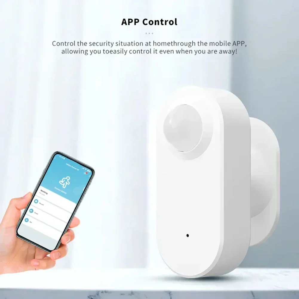 Tuya WIFI PIR Motion Sensor Real-time Monitoring Infrared Human Pressure Detector Life APP Wireless Home Security System