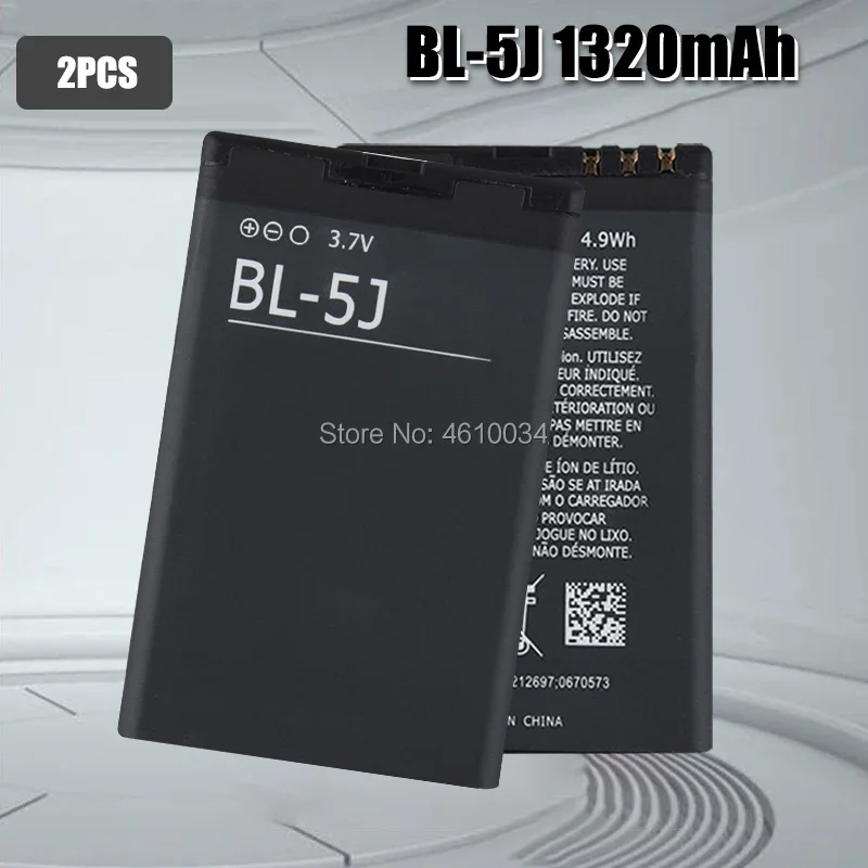 BL-5J BL 5J البطارية ل نوكيا 5800 Nuron 5230 5233 C3 5228 X6 X9 N900 5800XM 5800i 5800W 5230XM 5232 5235 5802 الهاتف بطارية