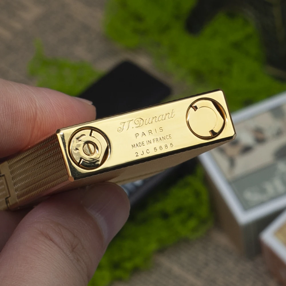JT Dunant Lighter Ping Sound Butane Gas Lighters Classic Engraved Smoke Gadgets Fashion Cigar Accessory Dropshipping Customized