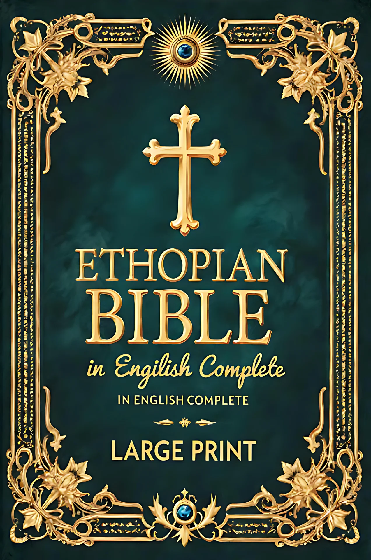 Ethiopian Bible in English Large Print Metal Tin Sign - Religious Christian Art Poster for Church, Home & Gift