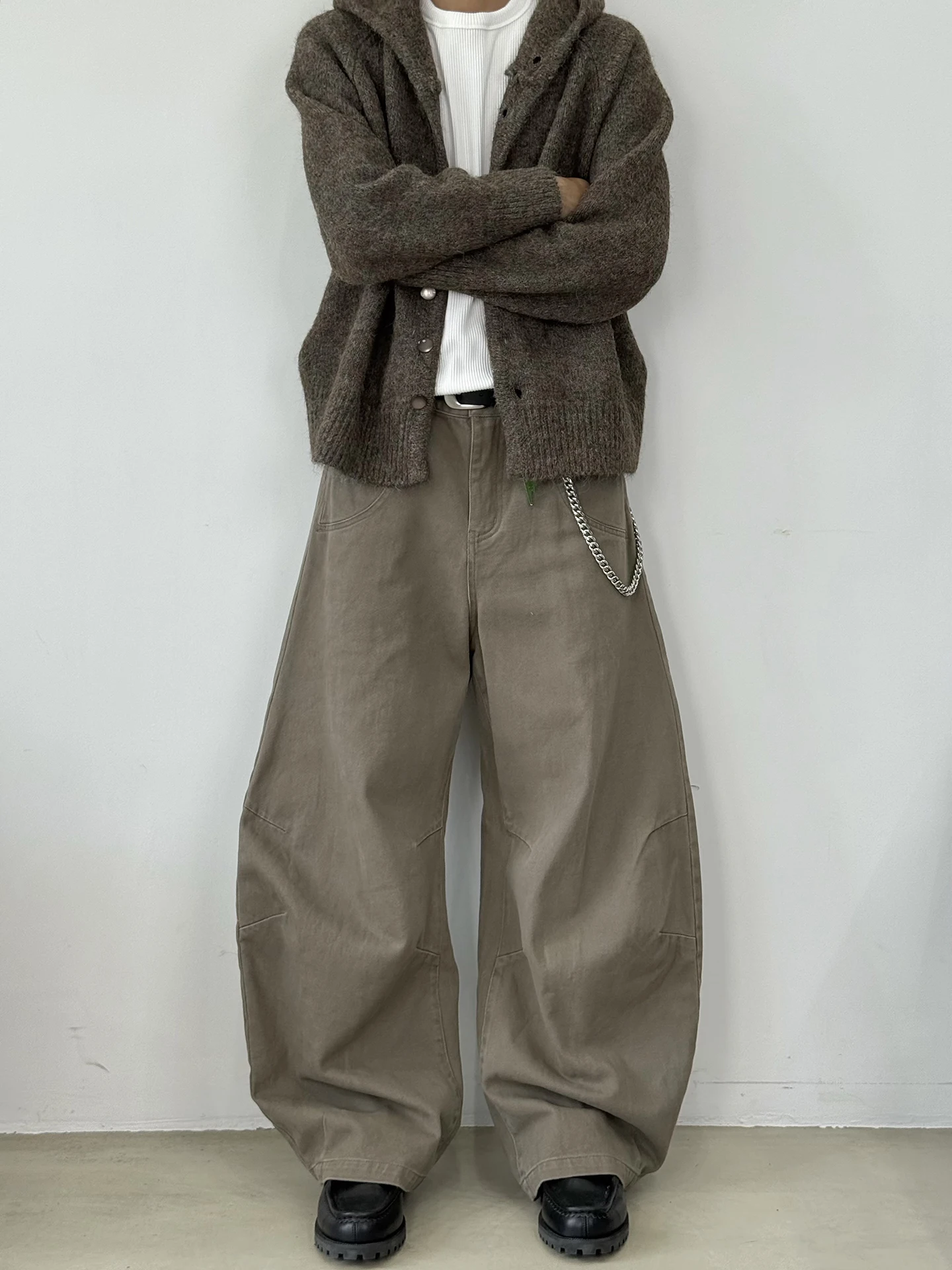 

BurnBro, американские ретро широкие джинсы, повседневные свободные мужские и женские длинные брюки CleanFit, прямые джинсы-трубы