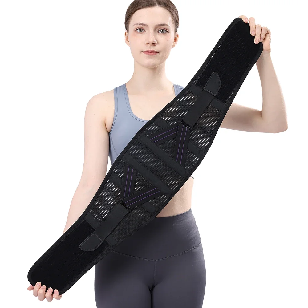 1PCS Back Brace Support Belt-Lumbar Support Back Brace for Back Pain,Sciatica,Scoliosis,Herniated Disc Adjustable Support Straps